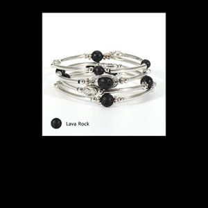4 strand silver bracelet feminine unique bracelet many different bead choices to